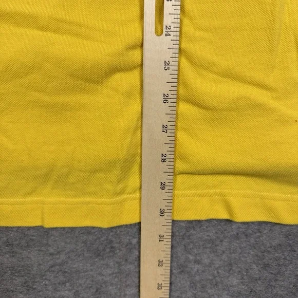 Tommy Hilfiger Rugby Shirt Navy Blue Yellow Iconic Classic Striped Rap 5 Custom - Picture 12 of 13